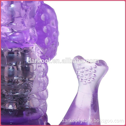 DR002/2015 Pink Purple waterproof sex toy rabbit vagina vibrator for female